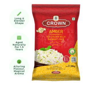 Crown Amber Golden Sella Basmati Rice